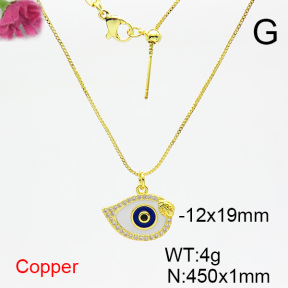 Fashion Copper Necklace  F6N404379vbmb-L024
