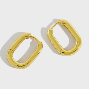 925 Silver Earrings WT:2.6g Inner:10.9*5.8mm
T:2.5mm JE2143ailn-Y18 EB050