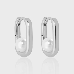 925 Silver Earrings WT:2.4g 14.3*9.5mm JE2148aijp-Y18 EB147