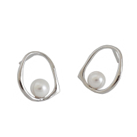 925 Silver Earrings WT:1.4g 14*11.5 JE2169vhnn-Y18 EA256