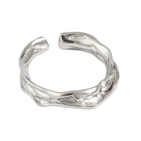 925 Silver Ring WT:2.8g 5.5mm JR2107aima-Y18 JF314