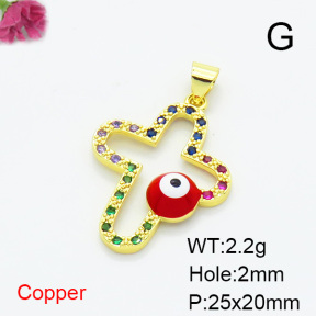 Fashion Copper Pendant  XFPC06946aajl-L024