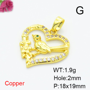 Fashion Copper Pendant  XFPC07001aajl-L024