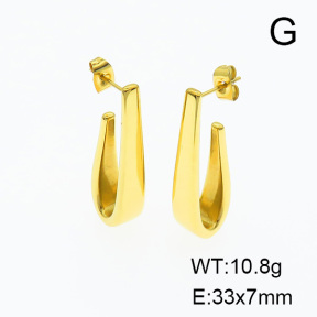 Stainless Steel Earrings  Handmade Polished  GEE000845ahjb-066