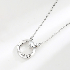 925 Silver Necklace WT:3.15g 400+50mm JN2475ajlv-Y23 A287