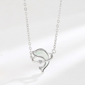925 Silver Necklace WT:2.12g 400+50mm
P:13.55x12mm JN2503ajal-Y23 A319