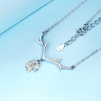 925 Silver Necklace WT:2.27g 400+50mm JN2534aipo-Y23 A202