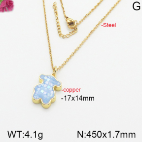 Fashion Copper Bear Necklaces  TN5000157ahjb-J40