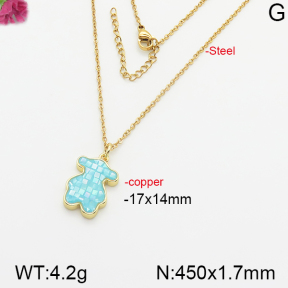 Fashion Copper Bear Necklaces  TN5000158ahjb-J40