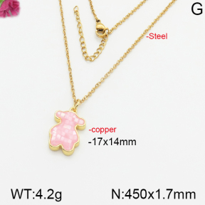 Fashion Copper Bear Necklaces  TN5000159ahjb-J40