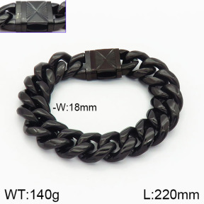 Stainless Steel Bracelet  2B2001380bkab-237