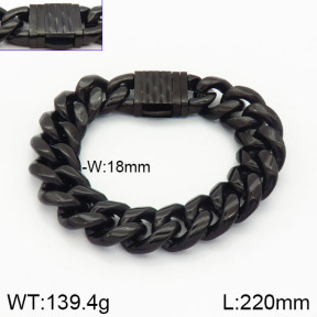Stainless Steel Bracelet  2B2001381bkab-237
