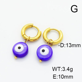 Stainless Steel Earrings  6E3002440bbml-908