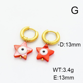 Stainless Steel Earrings  6E3002452bbml-908