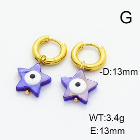 Stainless Steel Earrings  6E3002454bbml-908