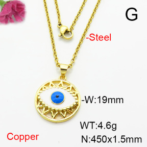Fashion Copper Necklace  F6N404387avja-L002