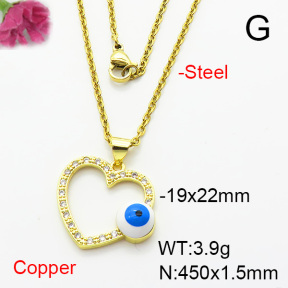 Fashion Copper Necklace  F6N404388aajl-L002