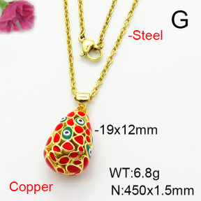 Fashion Copper Necklace  F6N404400vbll-L002
