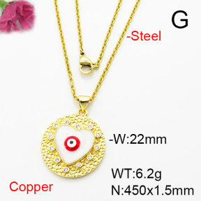 Fashion Copper Necklace  F6N404402aajl-L002
