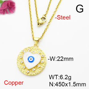 Fashion Copper Necklace  F6N404403aajl-L002