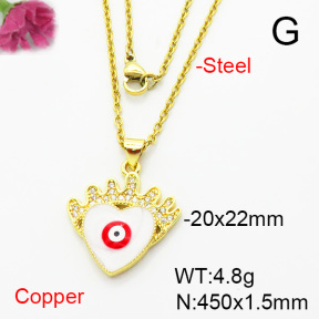 Fashion Copper Necklace  F6N404405aajl-L002