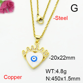 Fashion Copper Necklace  F6N404408aajl-L002