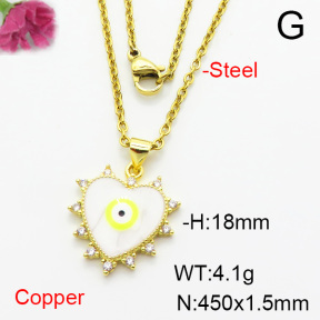 Fashion Copper Necklace  F6N404410avja-L002