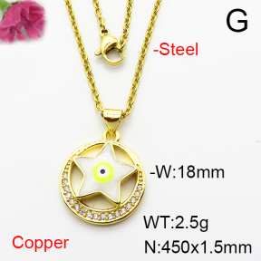 Fashion Copper Necklace  F6N404415avja-L002