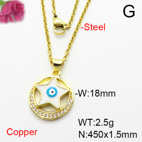 Fashion Copper Necklace  F6N404416avja-L002