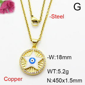 Fashion Copper Necklace  F6N404420aajl-L002