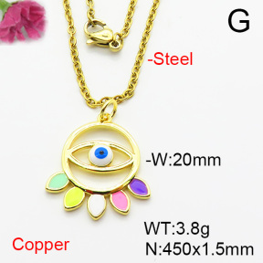 Fashion Copper Necklace  F6N404423vaia-L002