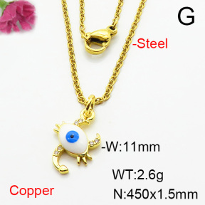Fashion Copper Necklace  F6N404425vaia-L002