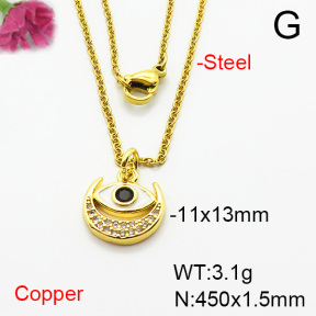 Fashion Copper Necklace  F6N404428vaia-L002
