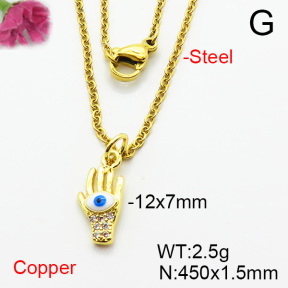 Fashion Copper Necklace  F6N404431vaia-L002