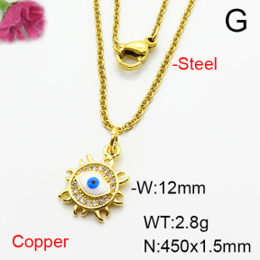 Fashion Copper Necklace  F6N404433vaia-L002