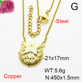 Fashion Copper Necklace  F6N404435aajl-L002