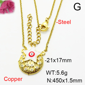 Fashion Copper Necklace  F6N404437aajl-L002