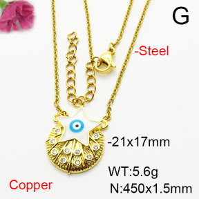 Fashion Copper Necklace  F6N404438aajl-L002