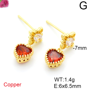 Fashion Copper Earrings  F6E403998bhva-L036