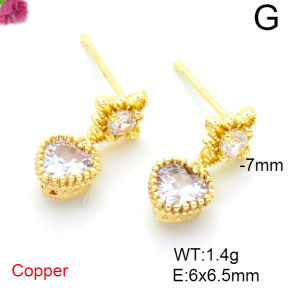 Fashion Copper Earrings  F6E403999bhva-L036