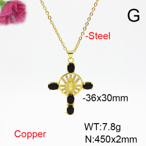 Fashion Copper Necklace  F6N404439ablb-L002