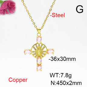 Fashion Copper Necklace  F6N404443ablb-L002