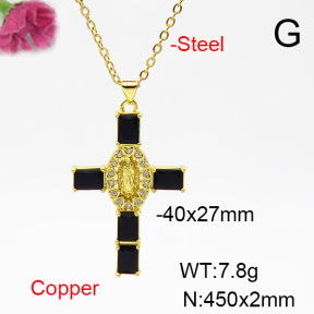 Fashion Copper Necklace  F6N404446ablb-L002