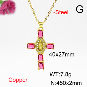 Fashion Copper Necklace  F6N404447ablb-L002