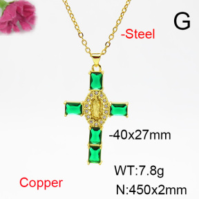 Fashion Copper Necklace  F6N404450ablb-L002