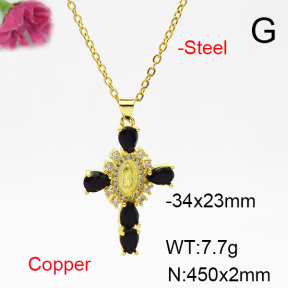 Fashion Copper Necklace  F6N404453ablb-L002