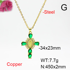 Fashion Copper Necklace  F6N404456ablb-L002