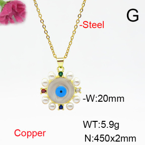 Fashion Copper Necklace  F6N404457aajl-L002