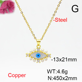 Fashion Copper Necklace  F6N404458aajl-L002