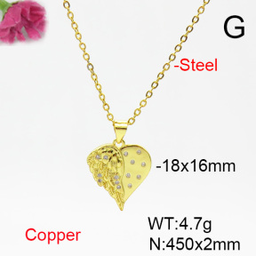 Fashion Copper Necklace  F6N404463aajl-L002
